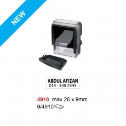 Trodat 4910P4 Self Inking Stamp 26x9mm